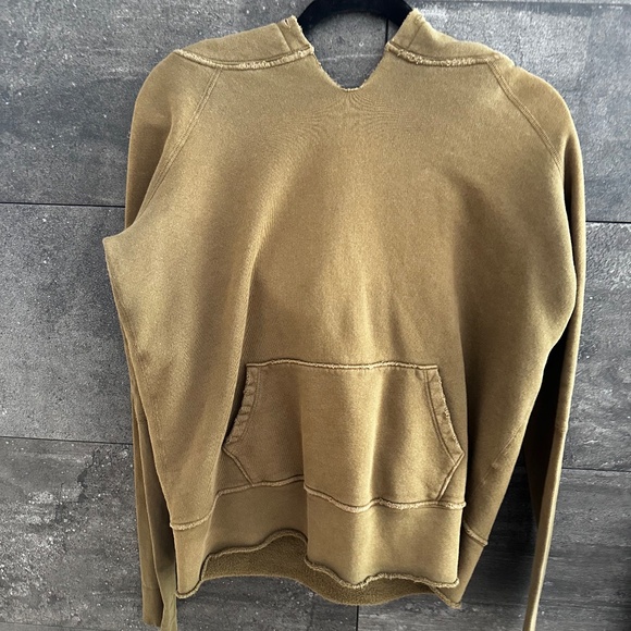 Nili Lotan Janie Hoodie Sweatshirt in Original Army Green Color Size S - Picture 4 of 10